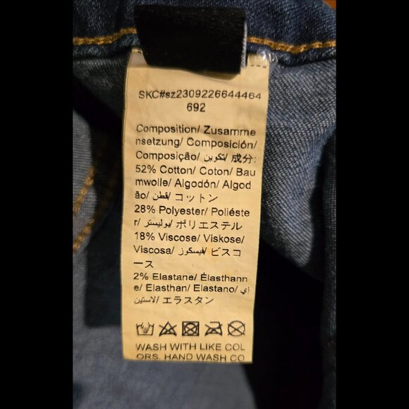 Shein 0XL Distressed Dark Denim Flares - Picture 5 of 11